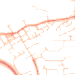Daytime road noise heatmap for MK13 0ES