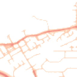 Daytime road noise heatmap for MK13 0ET