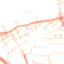 Daytime road noise heatmap for MK13 0EU