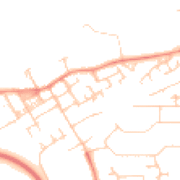 Daytime road noise heatmap for MK13 0EX