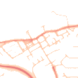 Daytime road noise heatmap for MK13 0FX