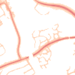 Daytime road noise heatmap for MK13 0LL