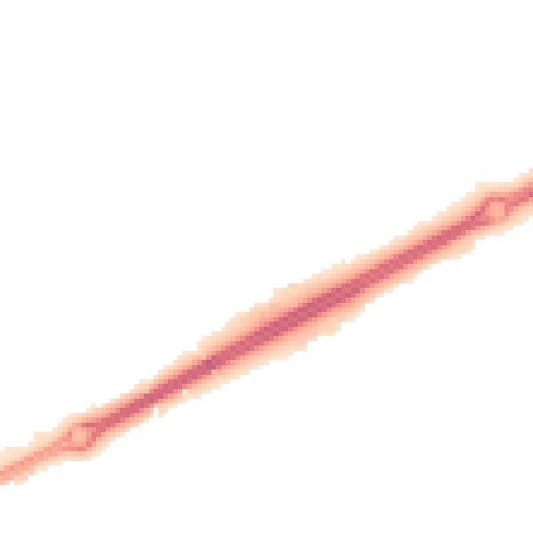 Night-time road noise heatmap for MK13 0PR