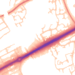 Daytime road noise heatmap for MK13 0QP
