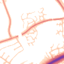 Daytime road noise heatmap for MK13 0RB