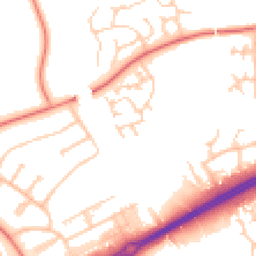 Daytime road noise heatmap for MK13 0RH