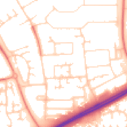 Daytime road noise heatmap for MK13 7AH