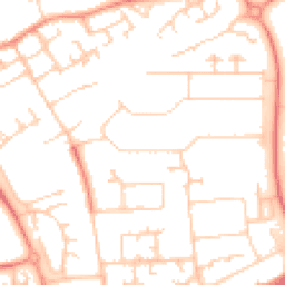 Daytime road noise heatmap for MK13 7BH