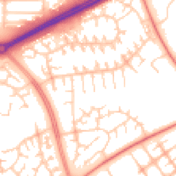 Daytime road noise heatmap for MK13 7LP