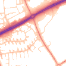 Daytime road noise heatmap for MK13 7PH
