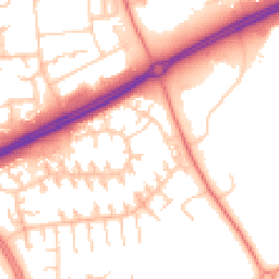 Daytime road noise heatmap for MK13 7PQ