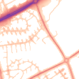 Daytime road noise heatmap for MK13 7PT