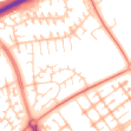 Daytime road noise heatmap for MK13 7QP