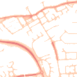Daytime road noise heatmap for MK13 7UE