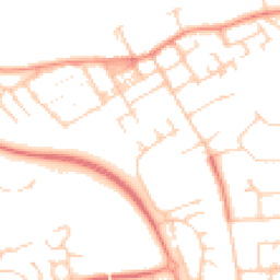 Daytime road noise heatmap for MK13 7UF