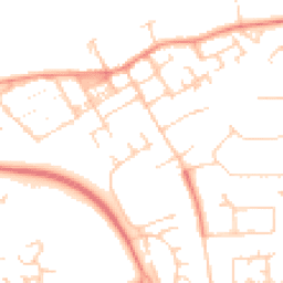 Daytime road noise heatmap for MK13 7UQ
