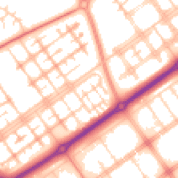 Daytime road noise heatmap for MK13 8AE