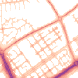 Daytime road noise heatmap for MK13 8BA