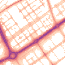 Daytime road noise heatmap for MK13 8BZ