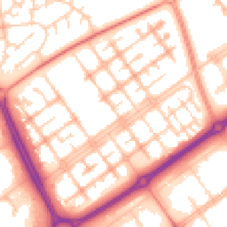 Daytime road noise heatmap for MK13 8DF