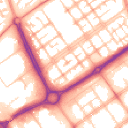 Daytime road noise heatmap for MK13 8ET