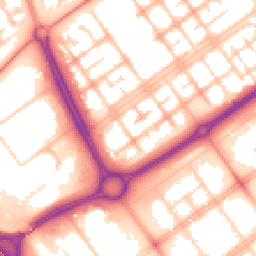 Daytime road noise heatmap for MK13 8EX