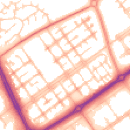 Daytime road noise heatmap for MK13 8HD