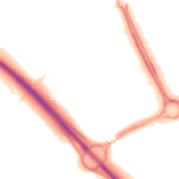 Night-time road noise heatmap for MK13 8LD
