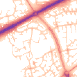 Daytime road noise heatmap for MK13 9AD
