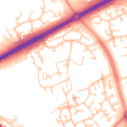 Daytime road noise heatmap for MK13 9BA