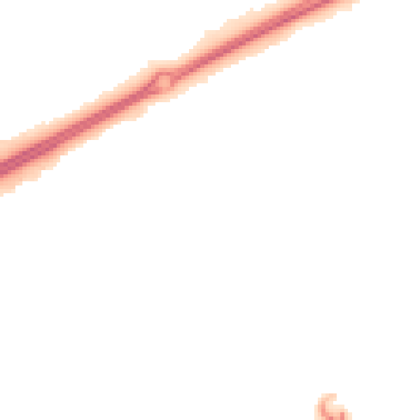 Night-time road noise heatmap for MK13 9DN