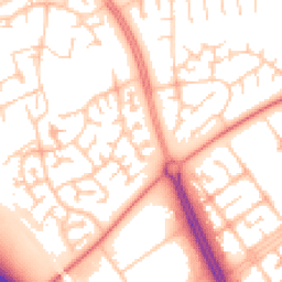 Daytime road noise heatmap for MK13 9DX