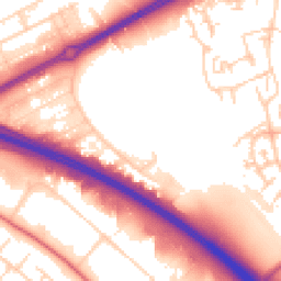 Daytime road noise heatmap for MK13 9HF