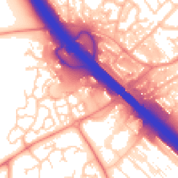 Daytime road noise heatmap for MK14 5AA