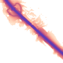 Night-time road noise heatmap for MK14 5AD