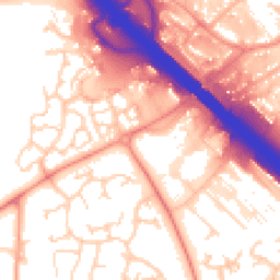 Daytime road noise heatmap for MK14 5AE