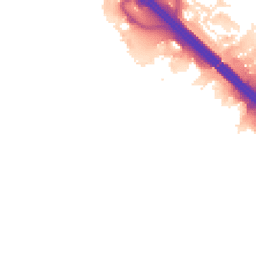Night-time road noise heatmap for MK14 5AF