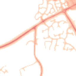 Daytime road noise heatmap for MK14 5AQ