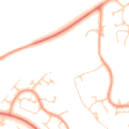 Daytime road noise heatmap for MK14 5AU