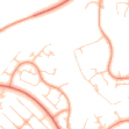 Daytime road noise heatmap for MK14 5AW