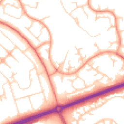 Daytime road noise heatmap for MK14 5AZ