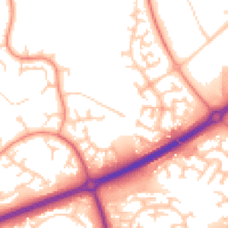 Daytime road noise heatmap for MK14 5BB
