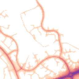 Daytime road noise heatmap for MK14 5BD