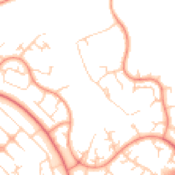 Daytime road noise heatmap for MK14 5BJ