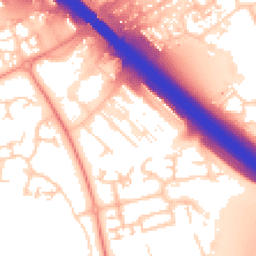 Daytime road noise heatmap for MK14 5BN
