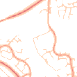 Daytime road noise heatmap for MK14 5BZ