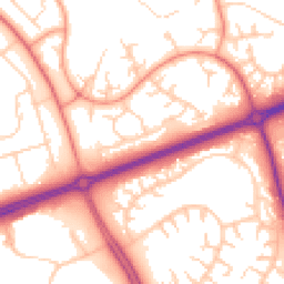 Daytime road noise heatmap for MK14 5DA
