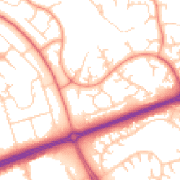 Daytime road noise heatmap for MK14 5DE