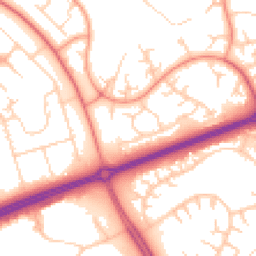 Daytime road noise heatmap for MK14 5DF