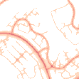 Daytime road noise heatmap for MK14 5DH